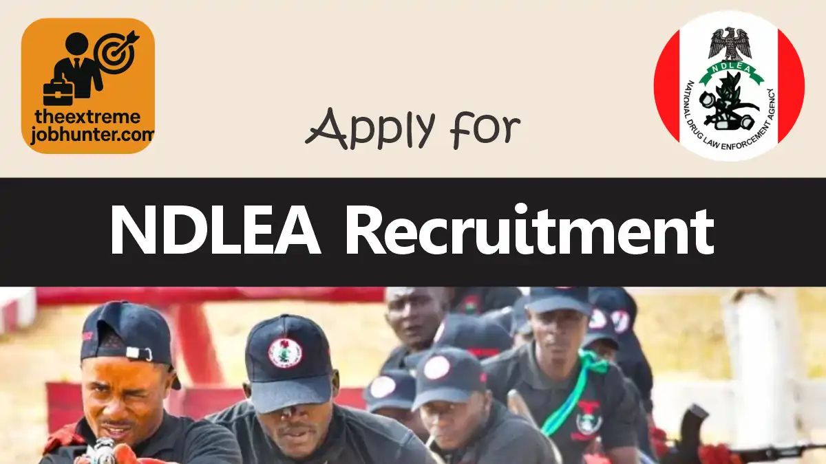 NDLEA Recruitment 2025/2026 Application Form Portal